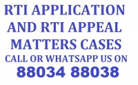 RTI Application and Appeal Services Call 88034 88038
