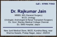 Dr. Rajkumar Jain - Best Urologist in Pratap Nagar Jaipur, Andrologist