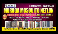 MURUGA MOSQUITO NETLON | MOSQUITO NETLON FOR DOORS & WINDOWS IN CHENNAI | MOSQUITO NETLON SERVICES IN CHENNAI