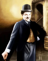 Charlie Chaplin Portrait Paint by Numbers