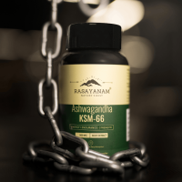 Natural Ashwagandha KSM-66 for Stress Relief & Testosterone Boost