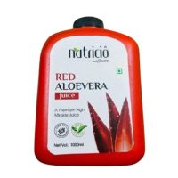 Nutricio wellness Red Aloevera Juice with Ashwagandha and Honey, 1000 ml, Pack of 1, a primium high mirakle juice