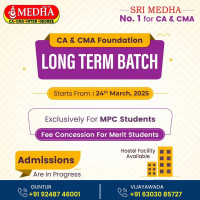 CA & CMA Foundation LONG TERM BATCH X Starts From: 24th March, 2025 Exclusively For MPC Students Fee Concession For Merit Students