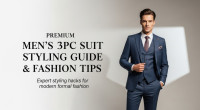 Premium Men’s 3pc Suit Styling Guide & Fashion Tips