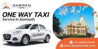 Book One Way Taxi Service in Somnath with Darpan Cabs