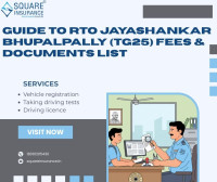 Guide to RTO Jayashankar Bhupalpally (TG25) Fees & Documents List
