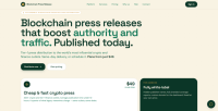 Blockchain Press Release – Crypto & Web3 Press Release Distribution Platform