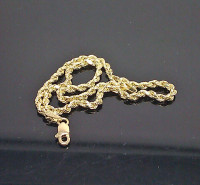 Buy 10k Rope Chain Link Necklace for Men & Women in Texas, USA | Pendant Necklace