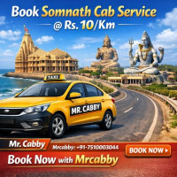 Explore Somnath Comfortably with Affordable Cab Service by Mr. Cabby
