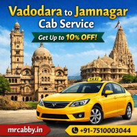 Vadodara to Jamnagar Cab Book Online Get 10% Off