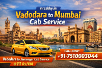 Book Vadodara to Mumbai Cab Service at 11Rs per km with Mrcabby