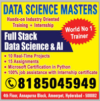 Call@8185045949.Data Science Masters-No.1 Data Science,Dl,Ml,AI,Gen AI Training institute in Hyderabad,Ameerpet,KPHB,Hi-tech City