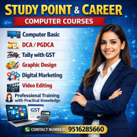 Study Point & Career Kushalpur l Best Computer Institute in Raipur Chhatisgarh | DCA, PGDCA, Tally, Graphics