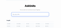 AskUnits – Smart Online Unit Converter