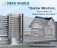 Stylish Automatic Glass Door and Sliding Gate Solutions by Hexaworld