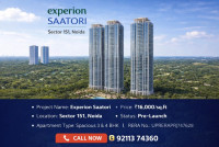 Pre Launch Experion Saatori Offers 3/4BHK Apartments