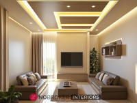 Modern False Ceiling Designs for Living Room | NoBroker Interiors Horamavu