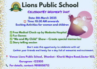 Women's Day Celebration at Lions Public School Dhankot Gurugram