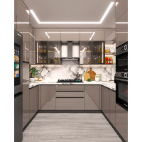 Space-Saving Modern Modular Kitchen Design in Mohali