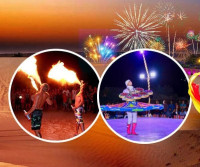New Year Celebration in Dubai Desert