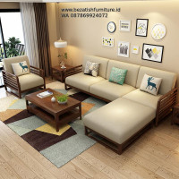Produksi sofa jati minimalis asli Jepara