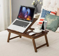 Elevate Wooden Laptop Table – Boost Your Productivity in Style